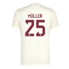 Camisola + Calções FC Bayern de Munique Muller 25 Champions League Criança Equipamento 3ª 23/24